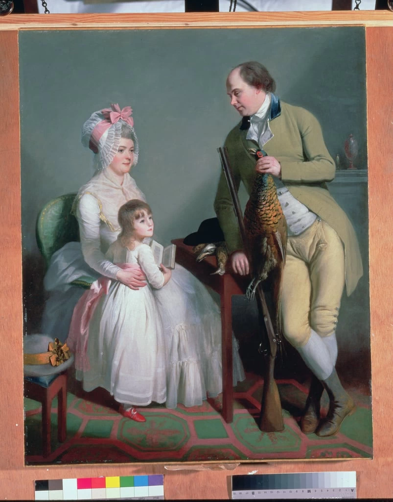 William Beechey - Il signore e la signora Custance di Norwich e la loro figlia Frances, Norwich Castle Museum and Art Gallery